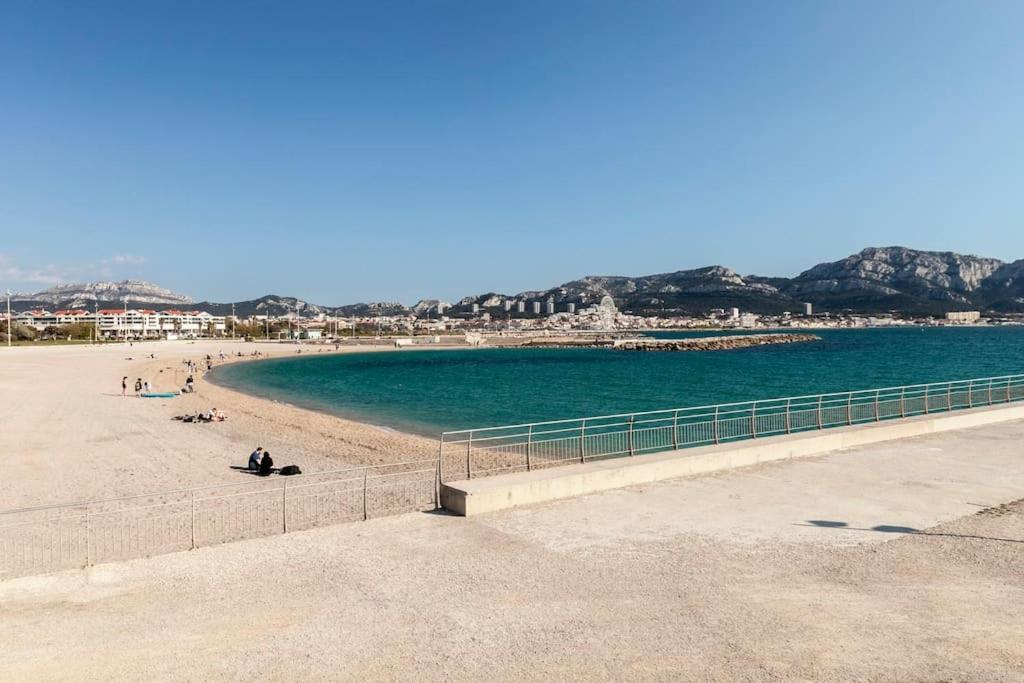 Residence Bord De Mer-Terasse-Plage Prado David Marseilles Exterior foto